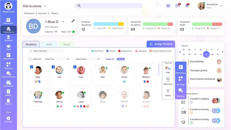 WowCare Classroom Profile